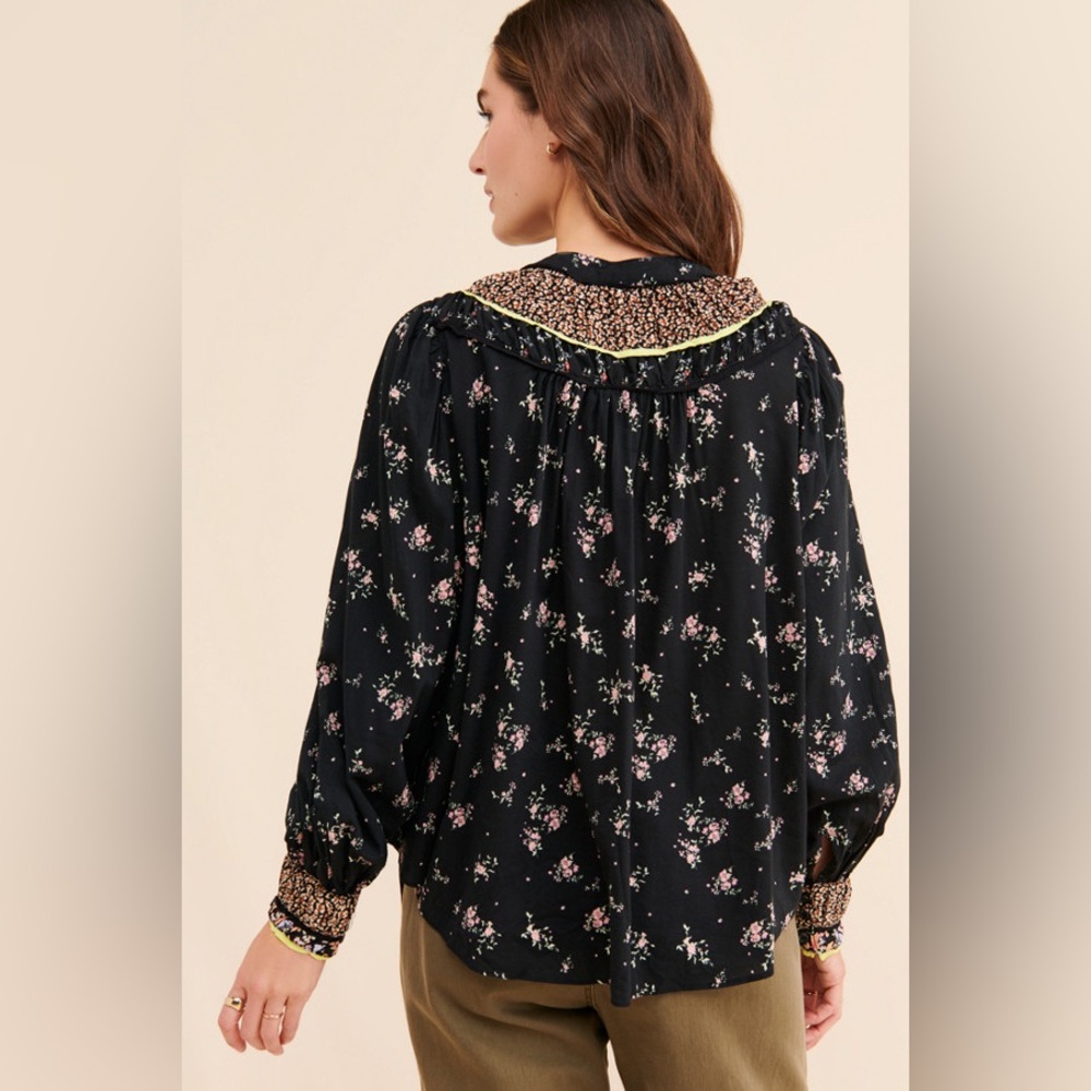 Free People Paloma Printed Blouse - Picture 2 of 7